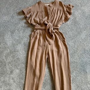 Tan Jumpsuit sz m